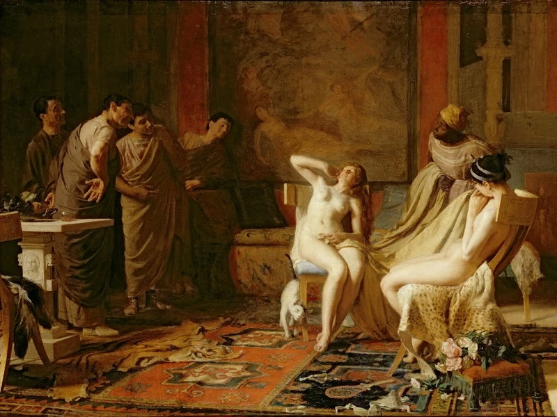 1854-Rémy Cogghe - Schiave donate a Ottaviano